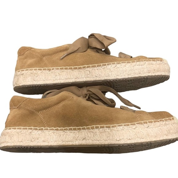 Ugg "Brianna" Espadrille Sneakers Chestnut Suede SZ US 12 - Picture 5 of 8